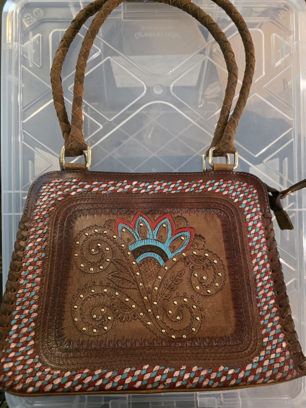 Brown Leather Shoulder Bag